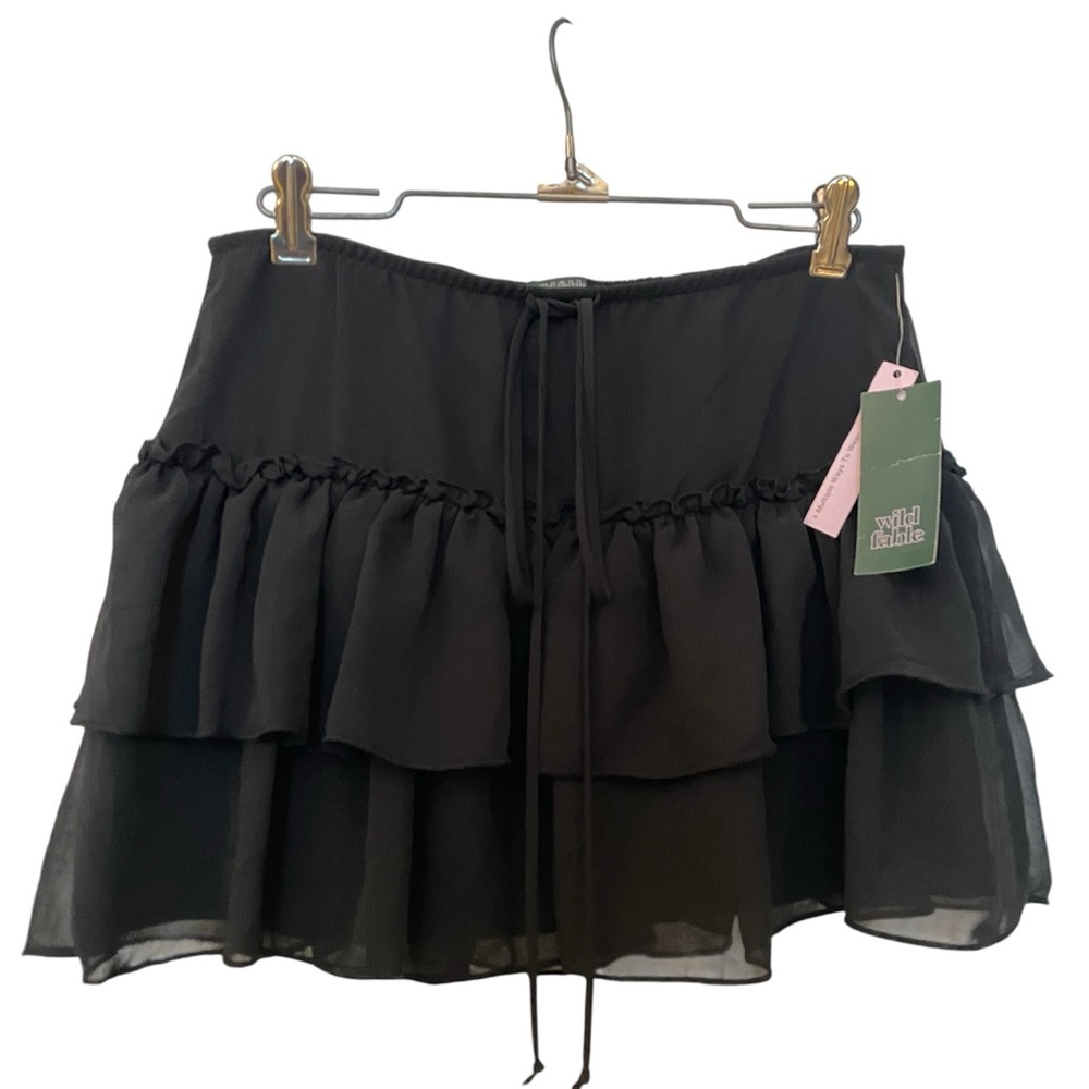 Wild Fable Black Layered Skirt